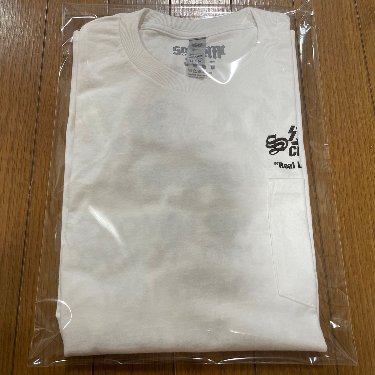 ショップサムズ　ロングスリーブTシャツ/SAMS フレイム WHITE Lサイズ