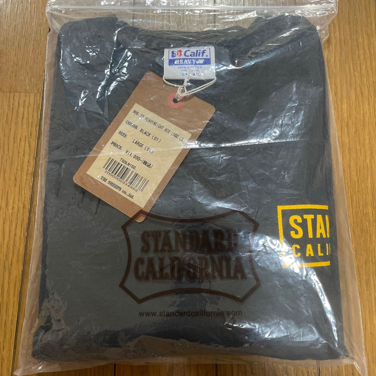 スタンダードカリフォルニア　ロングスリーブTシャツ/BLACK L キムタク