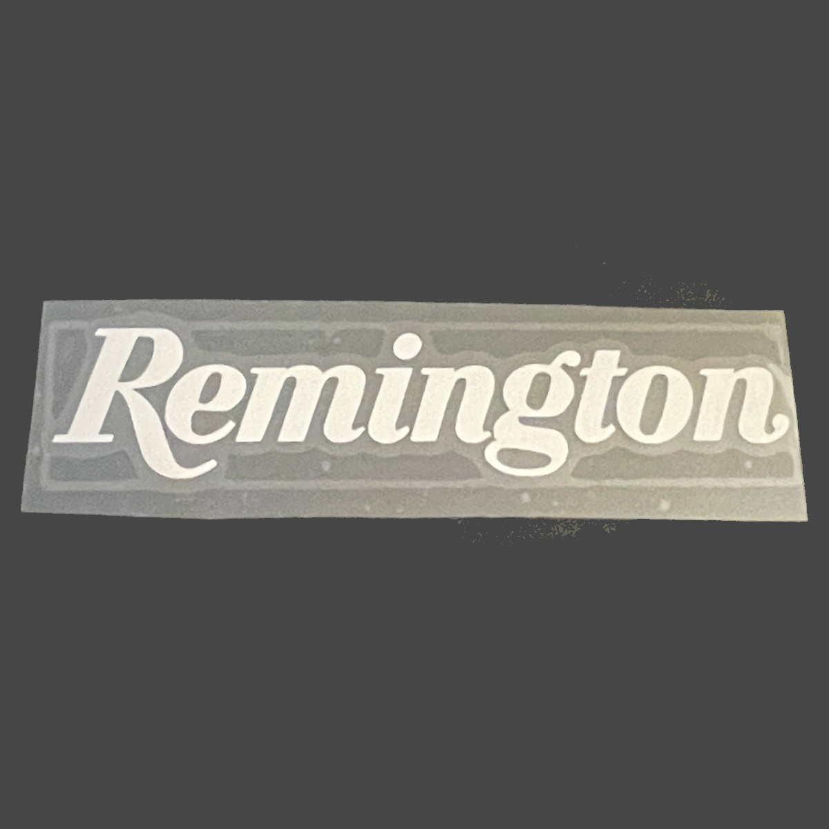 レミントン Remington デカール ステッカー シール 耐水仕様 白文字 150mmの画像2