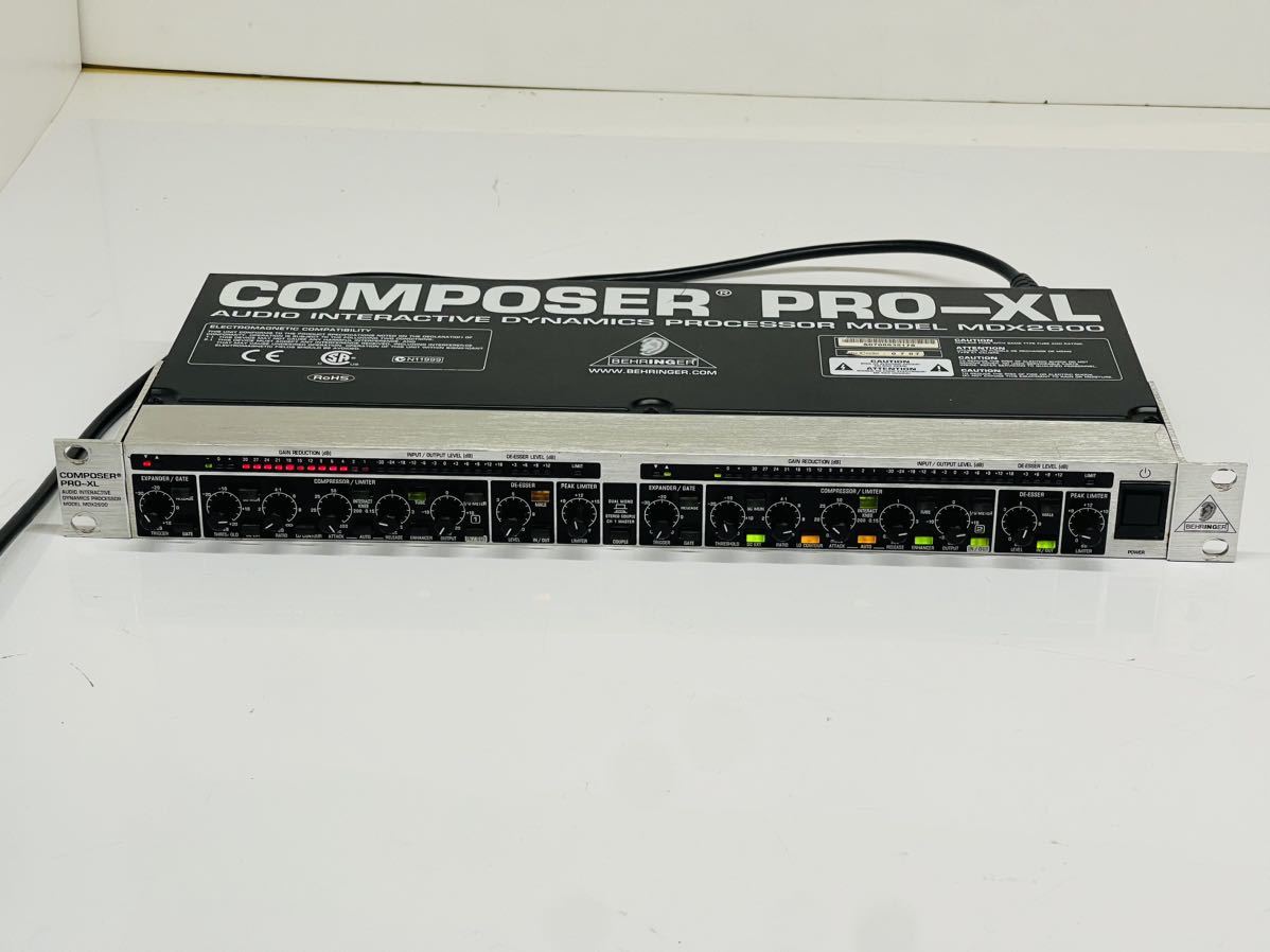 BEHRINGER べリンガー COMPOSER PRO-XL MDX2600 通電確認のみ 現状品 管理番号09231_画像1