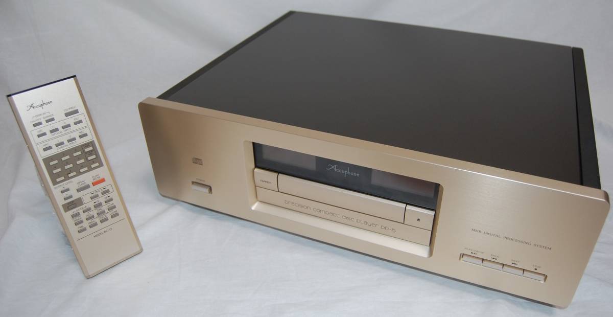 ■□Accuphase DP-75 CD播放機Accuphase□■遙控器·帶電源線 原文:■□Accuphase DP-75 CDプレーヤー アキュフェーズ □■リモコン・電源ケーブル付