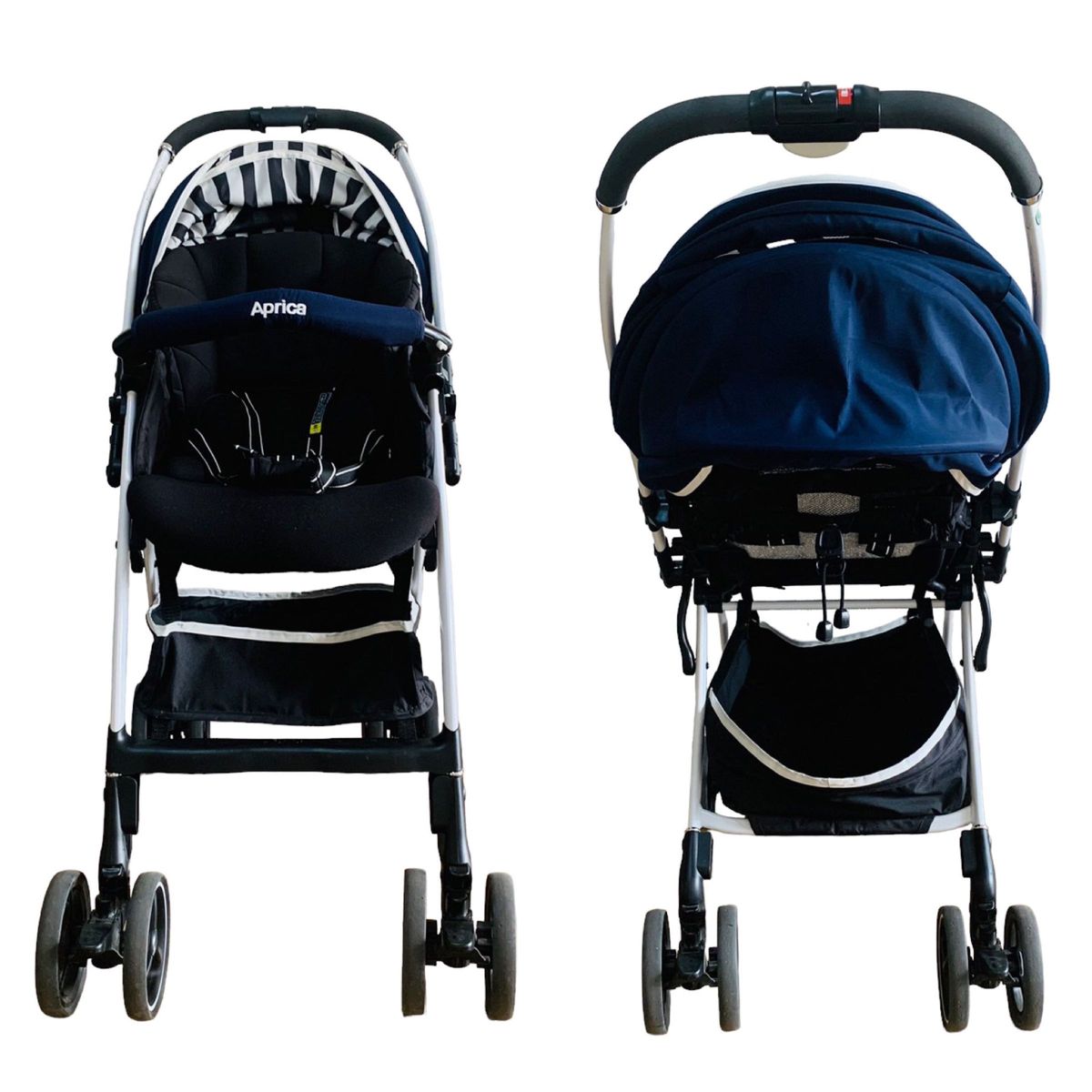 美品】Aprica アップリカ ベビーカー ラクーナエアー AB luxuna air