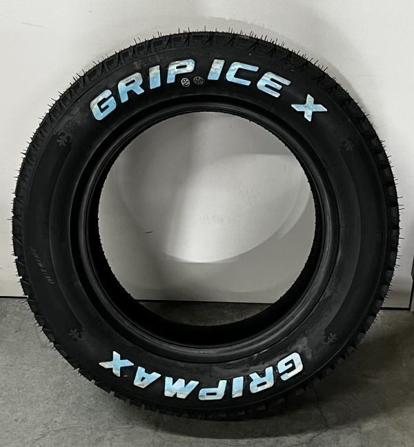 訳あり！余剰在庫放出 GRIP MAX ホワイトレタースタッドレス ICE X 2022年製造 185/60R15 84Q 4本限りの4本価格_文字イメージです