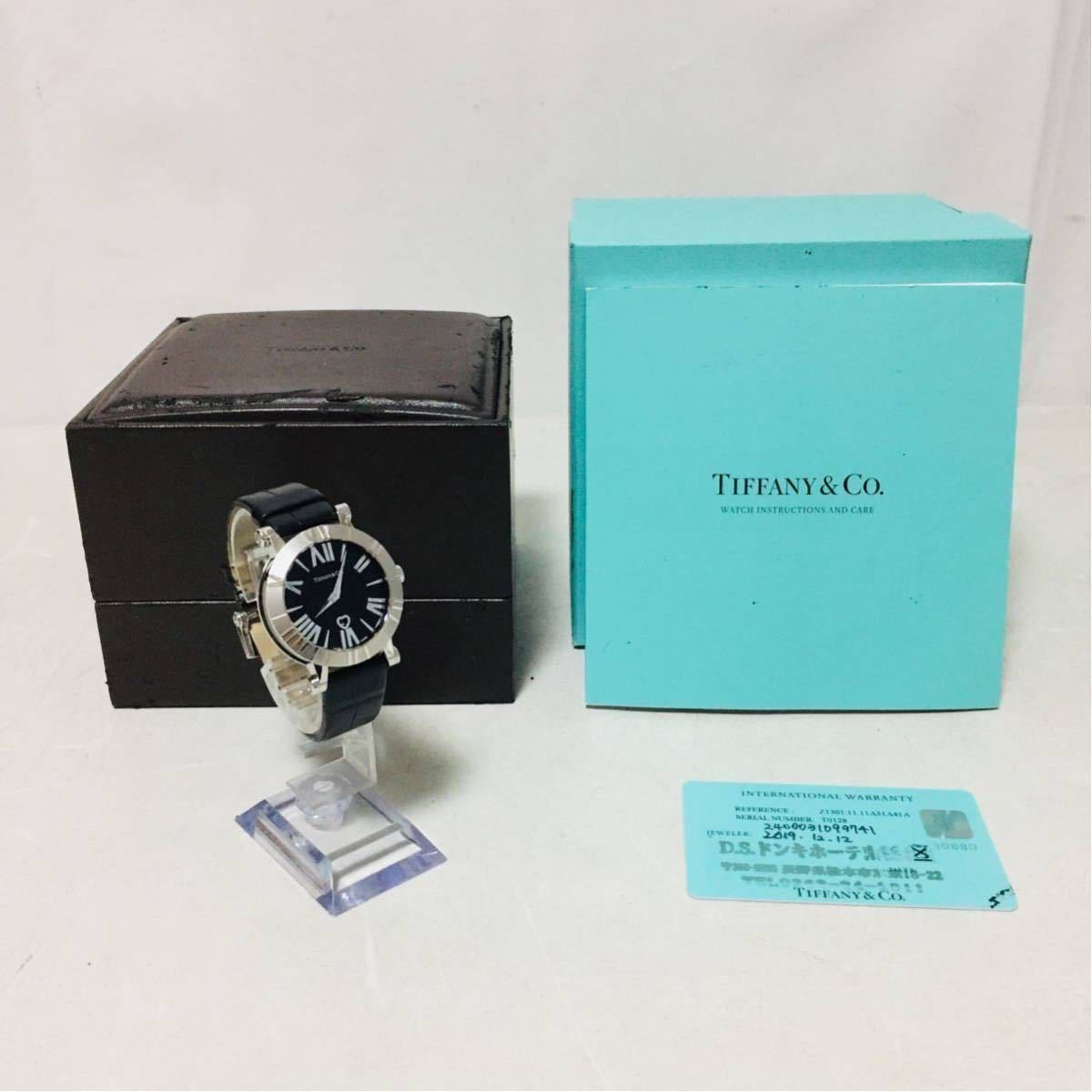 【動作確認済】 ティファニー Tiffany & Co. 腕時計 レディース Z1301.11.11A31A41A ハート デイト ギャラ付 i0405