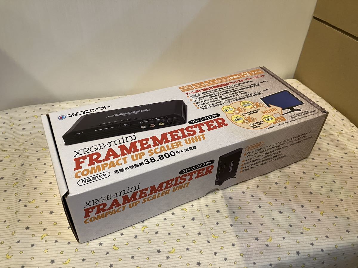 【未使用】マイコンソフト フレームマイスター FRAMEMEISTER XRGB-mini 電波新聞社 アップスケーラー・ユニット（長期保管品）