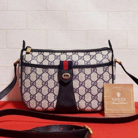 極美品 正規品》GUCCIグッチショルダーバッグオールドグッチ/ウェブ