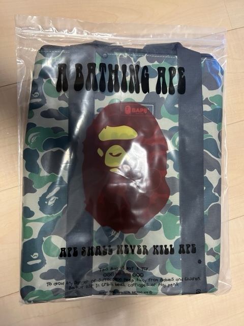 ★１０個出品★BAPE◆A BATHING APE／迷彩カモ◆ア ベイシング エイプ◆ビッグダッフルバッグ◆CAMO／カモ／付録ノベルティ★_画像10