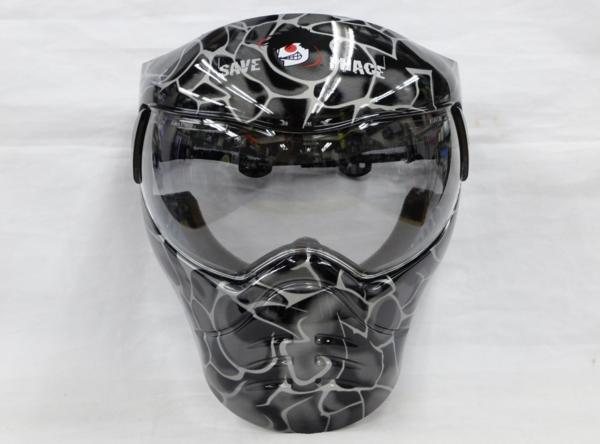 スポーツマスク２ ブラックマンバ ガンメタル UVコート セーブフェイス_画像1