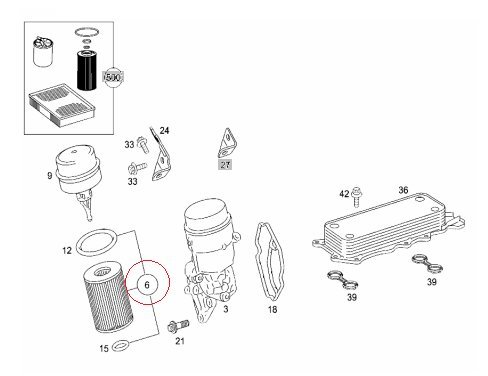 【BLUE PRINT】 エンジンオイルフィルター [Benz,ベンツ,Cクラス,W204/S204/C204 / 6421800009,ADA102104]_画像2