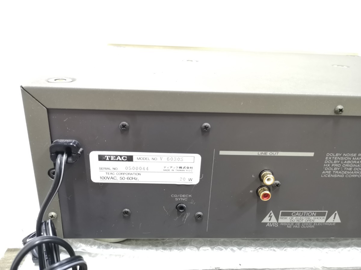 品質一番の TEAC ジャンク051 カセットデッキ V-6030S 一般