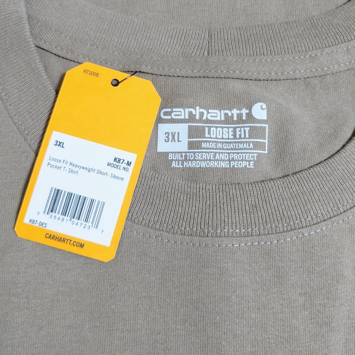 【3XL】Carhartt カーハート 半袖ポケットTシャツ K87/DES_画像4