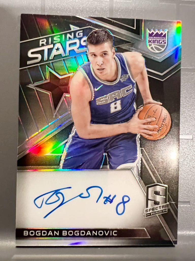 激レア直書 Prizm RC Auto 17 Panini Bogdan Bogdanovic ボグダン ボグダノヴィッチ NBA 直筆 ルーキー サイン バスケ FIBA ワールドカップ_画像1