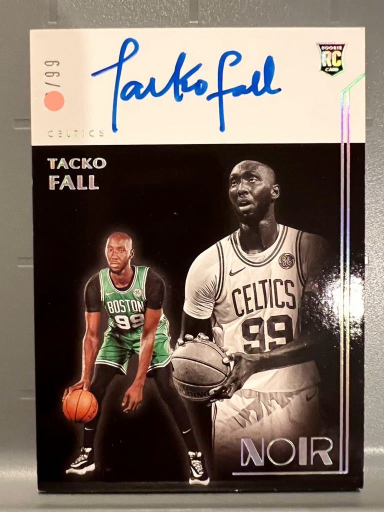 最高級直書/99 Auto 20 Panini Noir Tacko Fall タッコ・フォール 直筆 サイン NBA Celtics セルティックス バスケ 人気者 229cm