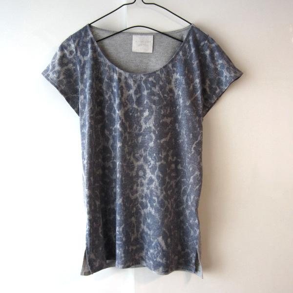  beautiful goods Ray Beams RAY BEAMS leopard print T-shirt French sleeve 