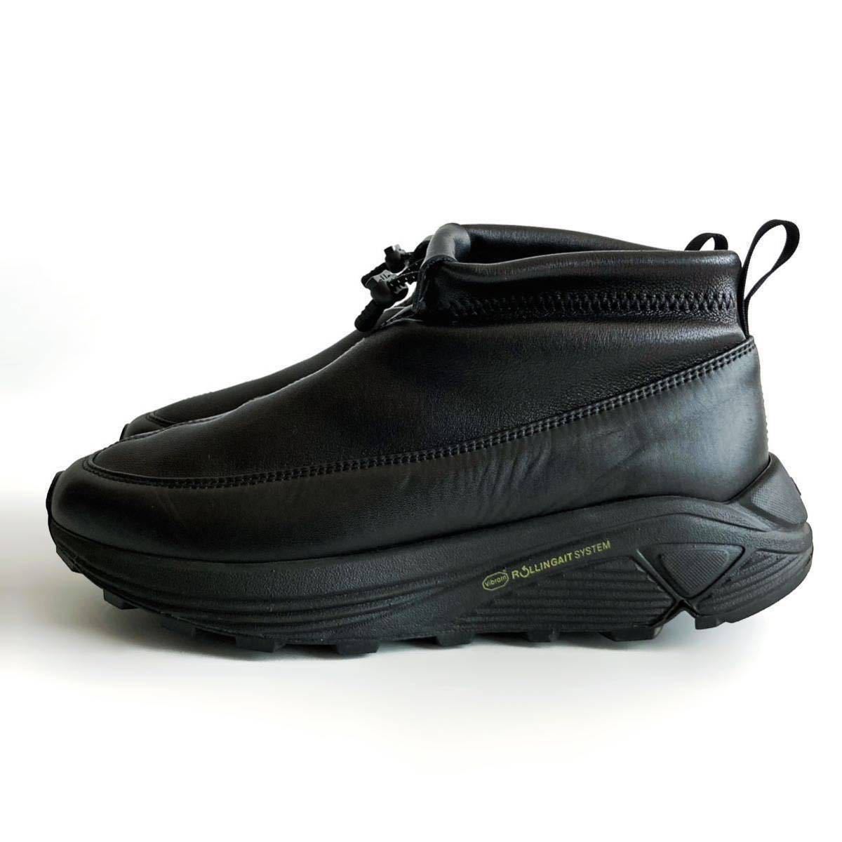 美品 SnowPeak Leather Thermal Mock Shoes スノーピーク レザー サーマル モック シューズ 9 27cm スニーカー ブーツ HI-TEC 日本製_画像3