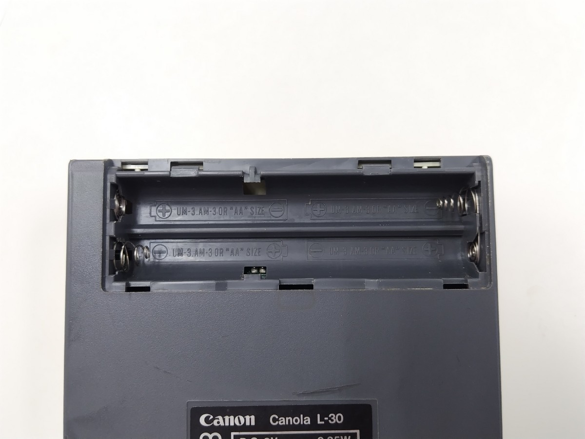 canon キャノン 計算機 Canola L-30 通電確認済み 昭和レトロ_画像4