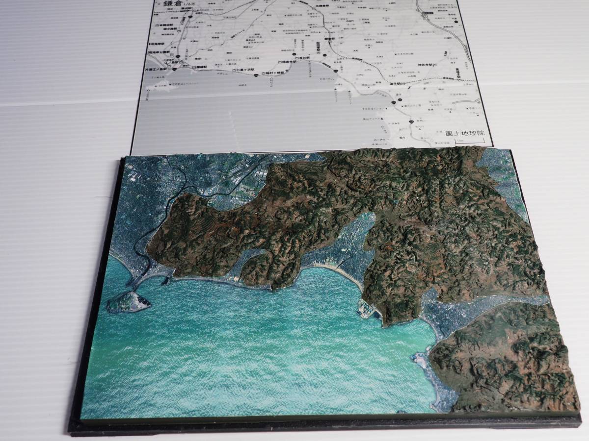 1/60000統一スケール山岳模型　鎌倉　江の島　透明地名シート付_画像8
