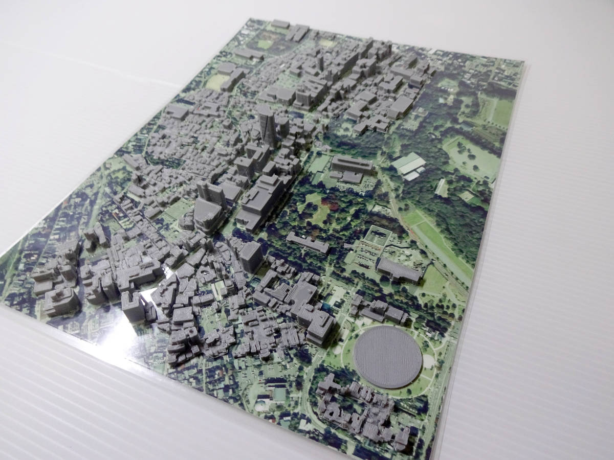 金沢市香林坊周辺 ３D都市データを活用した都市模型 透明ケース付