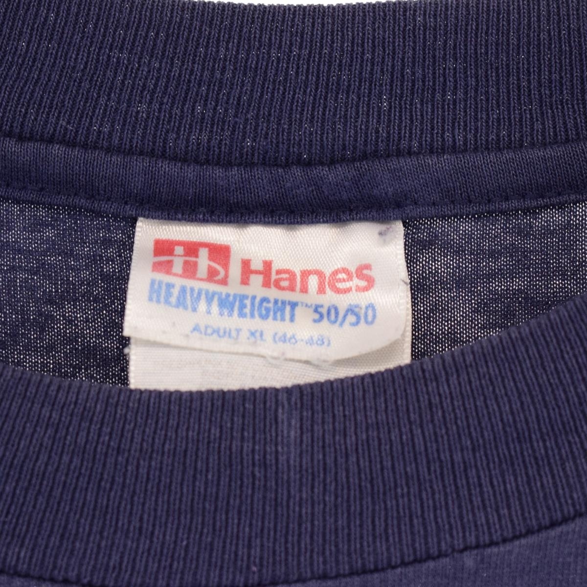 古着 80年代 ヘインズ Hanes HEAVYWEIGHT 50/50 プリントTシャツ USA製 メンズXL ヴィンテージ /eaa320862_画像3