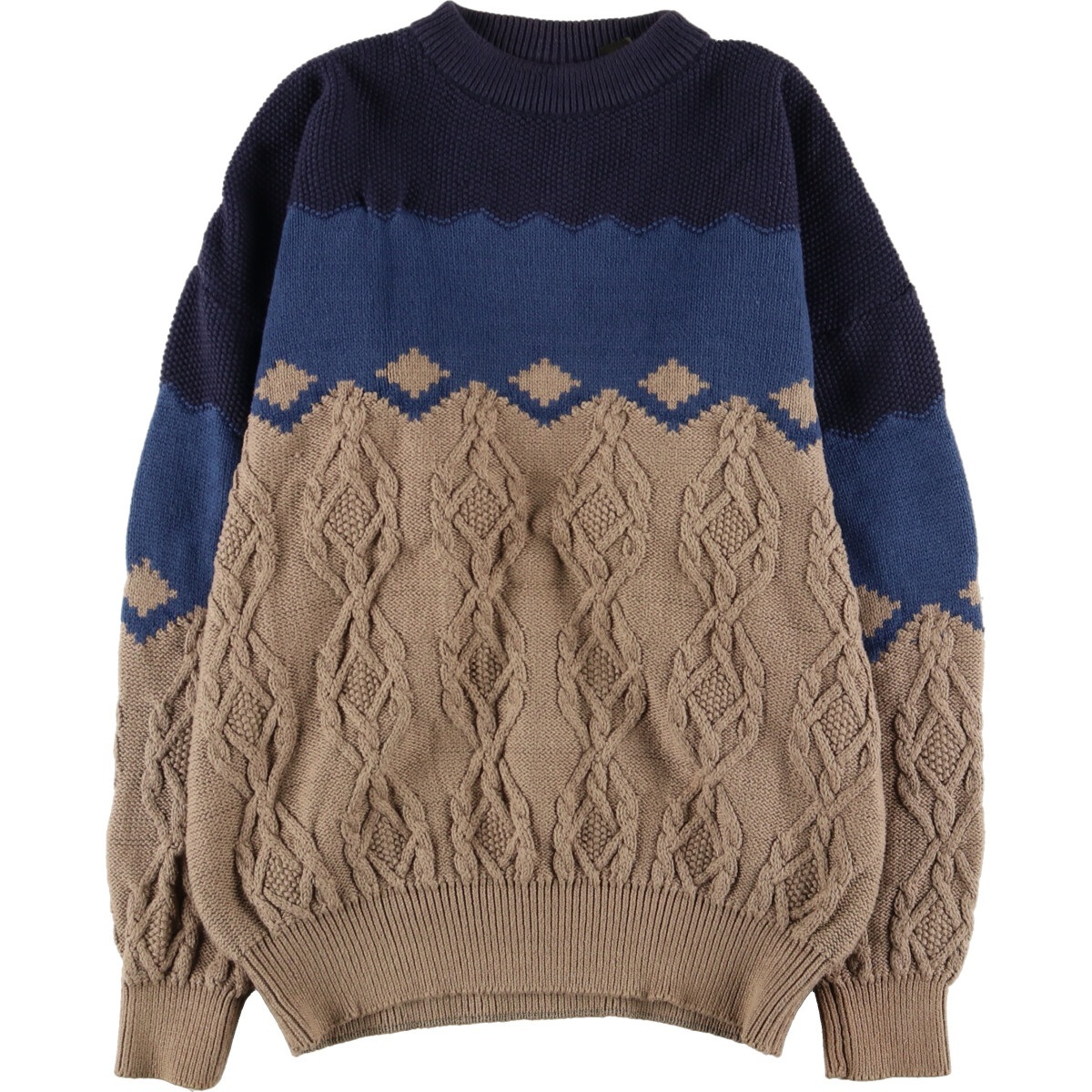  б/у одежда Timberland Timberland кабель плетеный хлопок вязаный свитер мужской XL /eaa371720