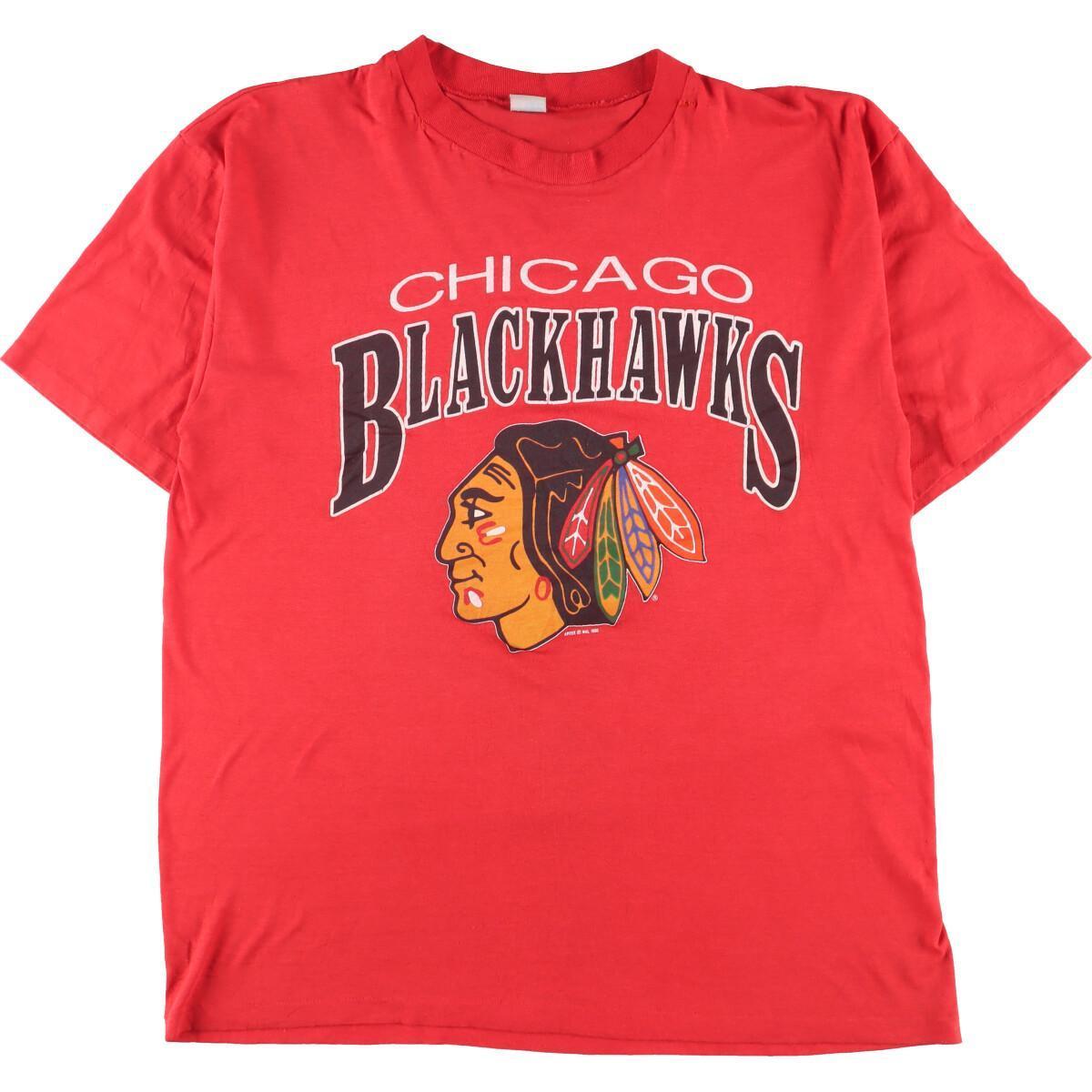 超目玉】 Chicago NHL 80年代 古着 Blackhawks 【SS2309】 /eaa322633
