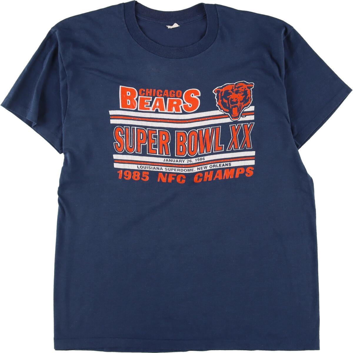 古着 80年代 NFL CHICAGO BEARS シカゴベアーズ スポーツプリントTシャツ メンズM ヴィンテージ /eaa326878 【SS2309】