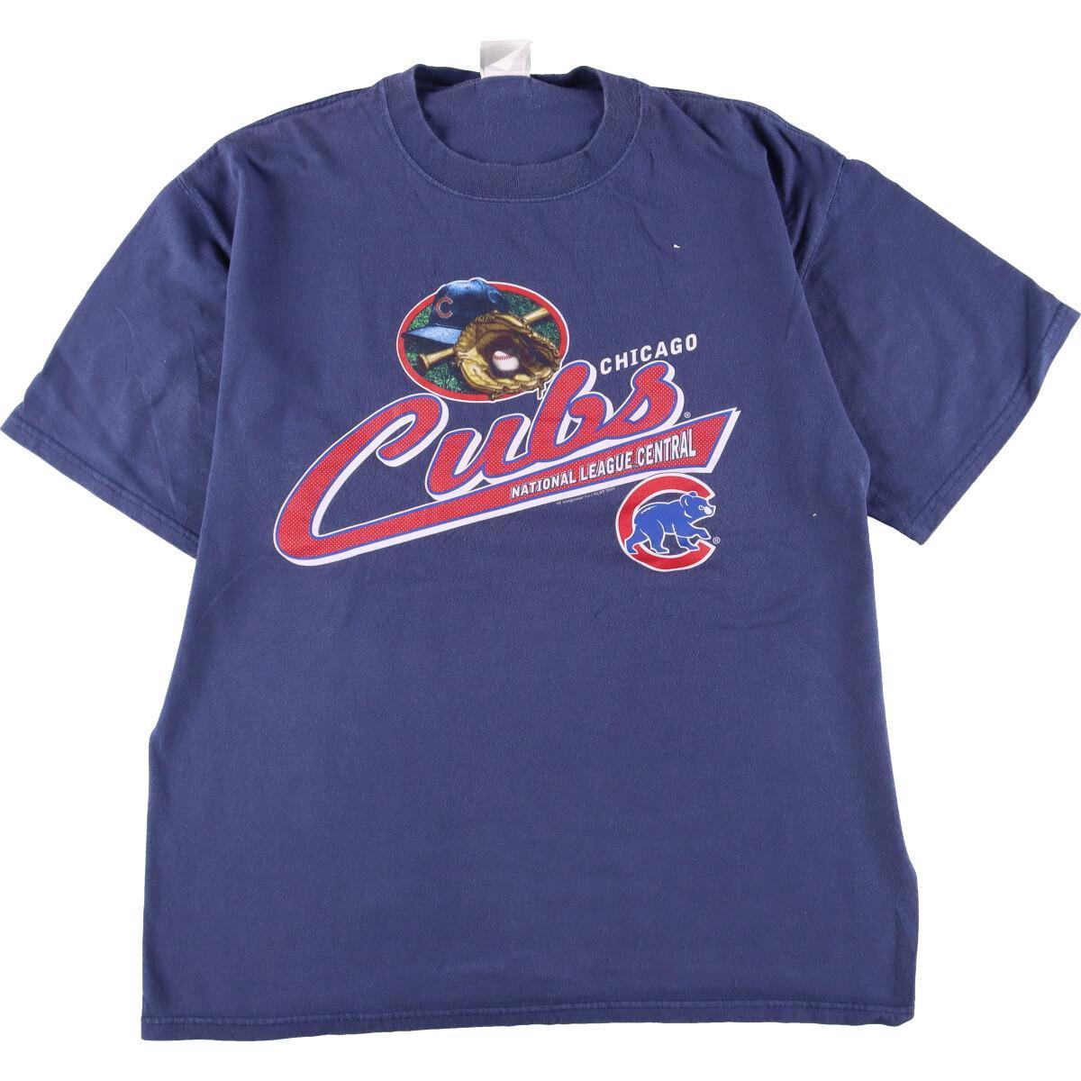 古着 リー Lee MLB CHICAGO CUBS シカゴカブス スポーツプリントTシャツ メンズL /eaa323883 【SS2309】
