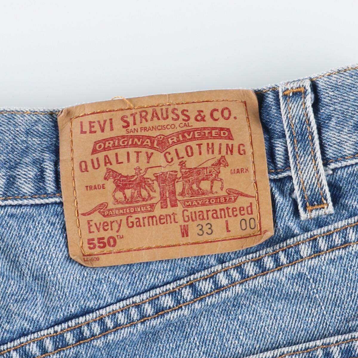 古着 リーバイス Levi's 550 RELAXED FIT デニムショーツ ショートパンツ メンズw34 /eaa327624 【SS2309】_画像3