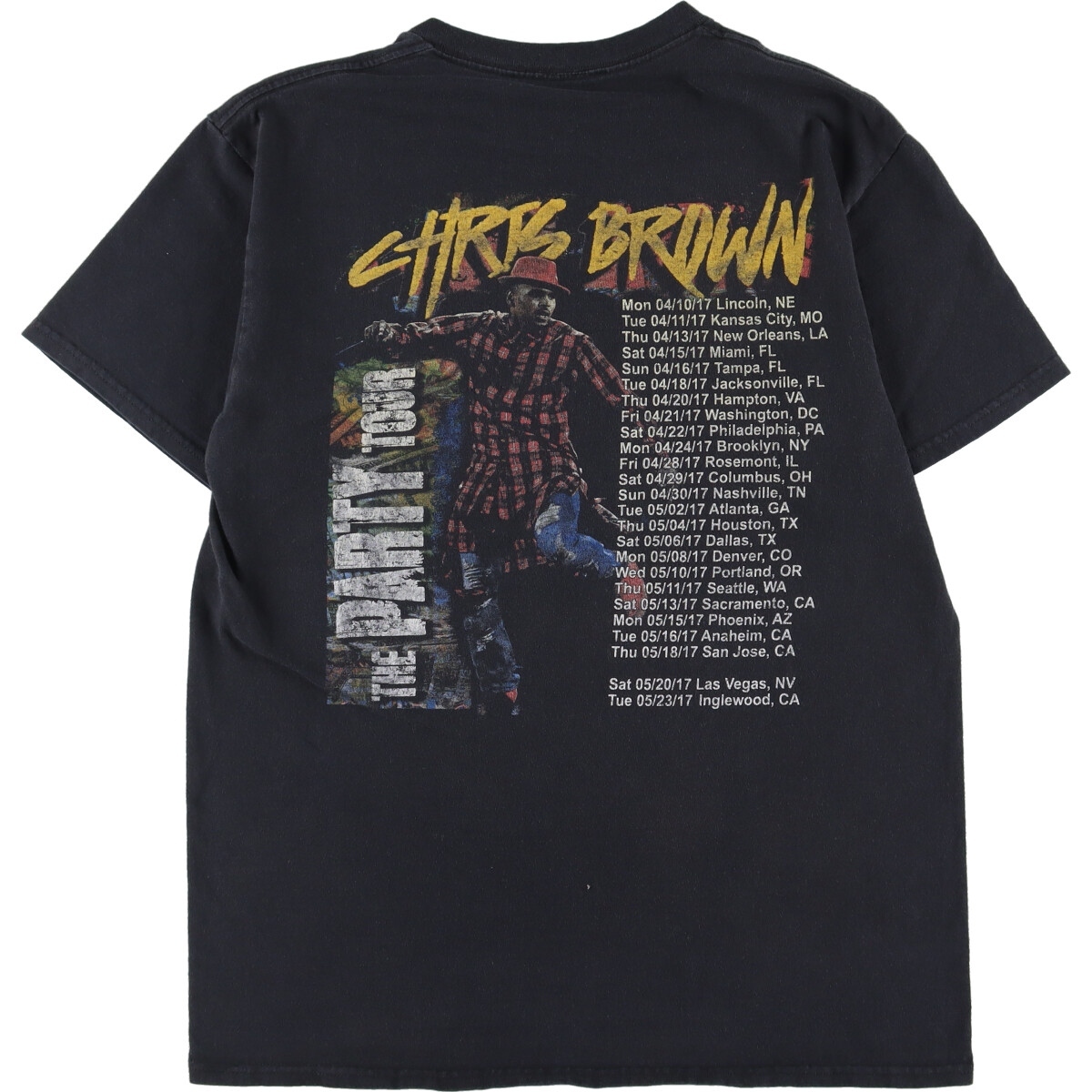 古着 CHRIS BROWN クリスブラウン ラップTシャツ ラップT メンズS ヴィンテージ /eaa334389 【SS2309】_画像2