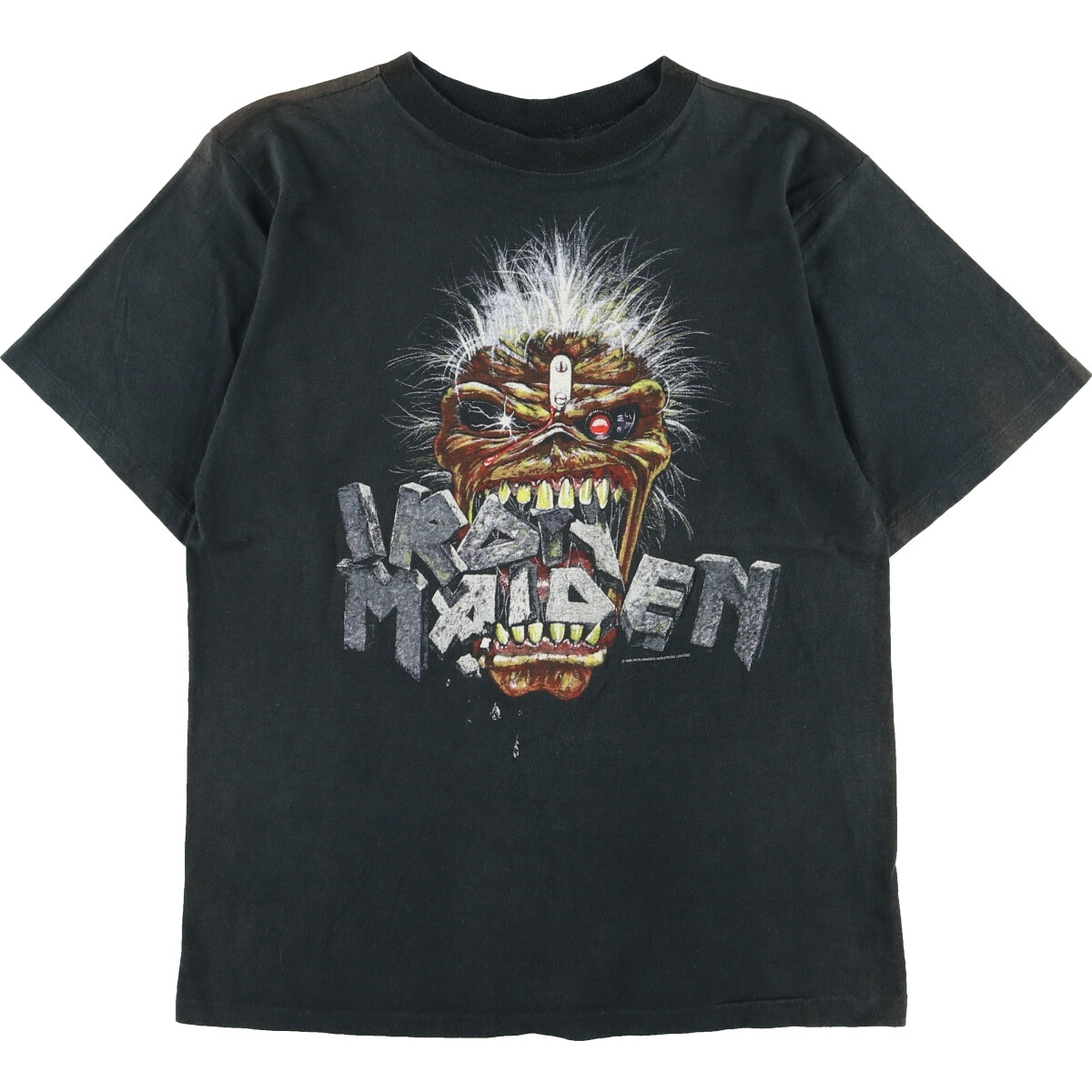 古着 80年代 SPLASH IRON MAIDEN アイアンメイデン バンドTシャツ バンT 英国製 メンズS ヴィンテージ /evb001851 【SS2309】_画像2