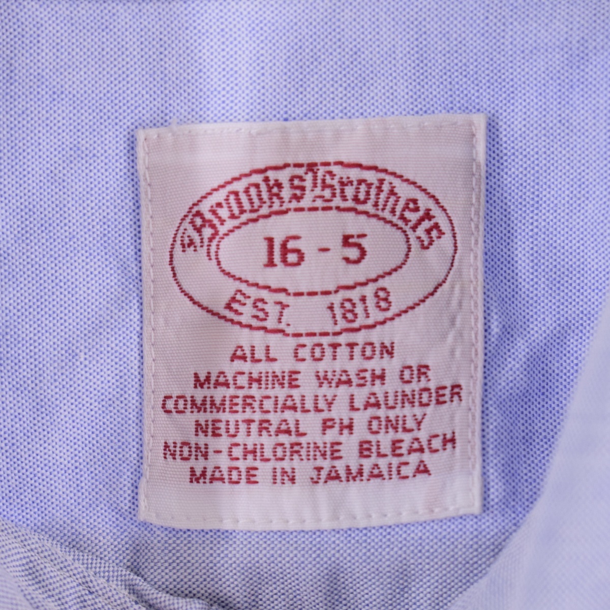 古着 ブルックスブラザーズ Brooks Brothers Est.1818 半袖 ボタンダウンシャツ メンズL /eaa336243 【SS2309】_画像3