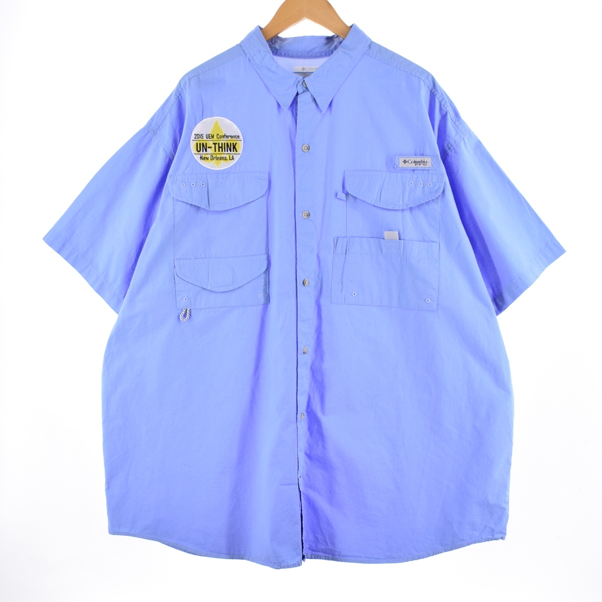 古着 ビッグサイズ コロンビア Columbia PFG 半袖 フィッシングシャツ メンズXXXL /eaa336239 【SS2309】_画像1