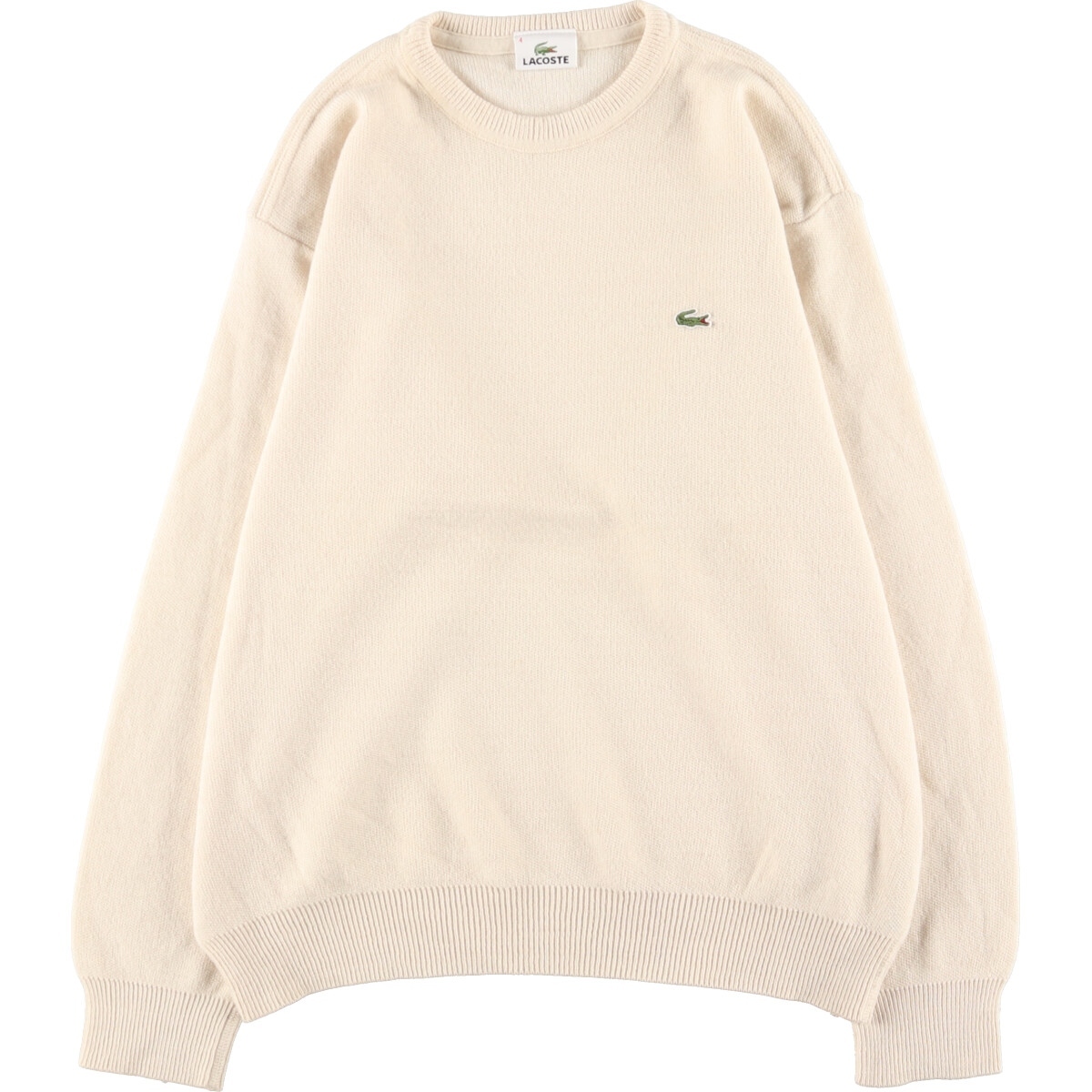 古着 ラコステ LACOSTE ウール×アクリルニットセーター メンズL /eaa372997