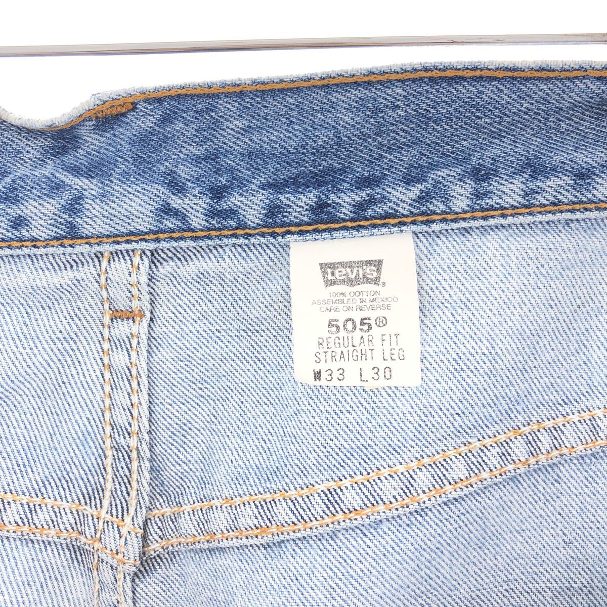 古着 00年代 リーバイス Levi's 505 REGULAR FIT STRAIGHT LEG テーパードジーンズ デニムパンツ メンズw34 /taa001324_画像3