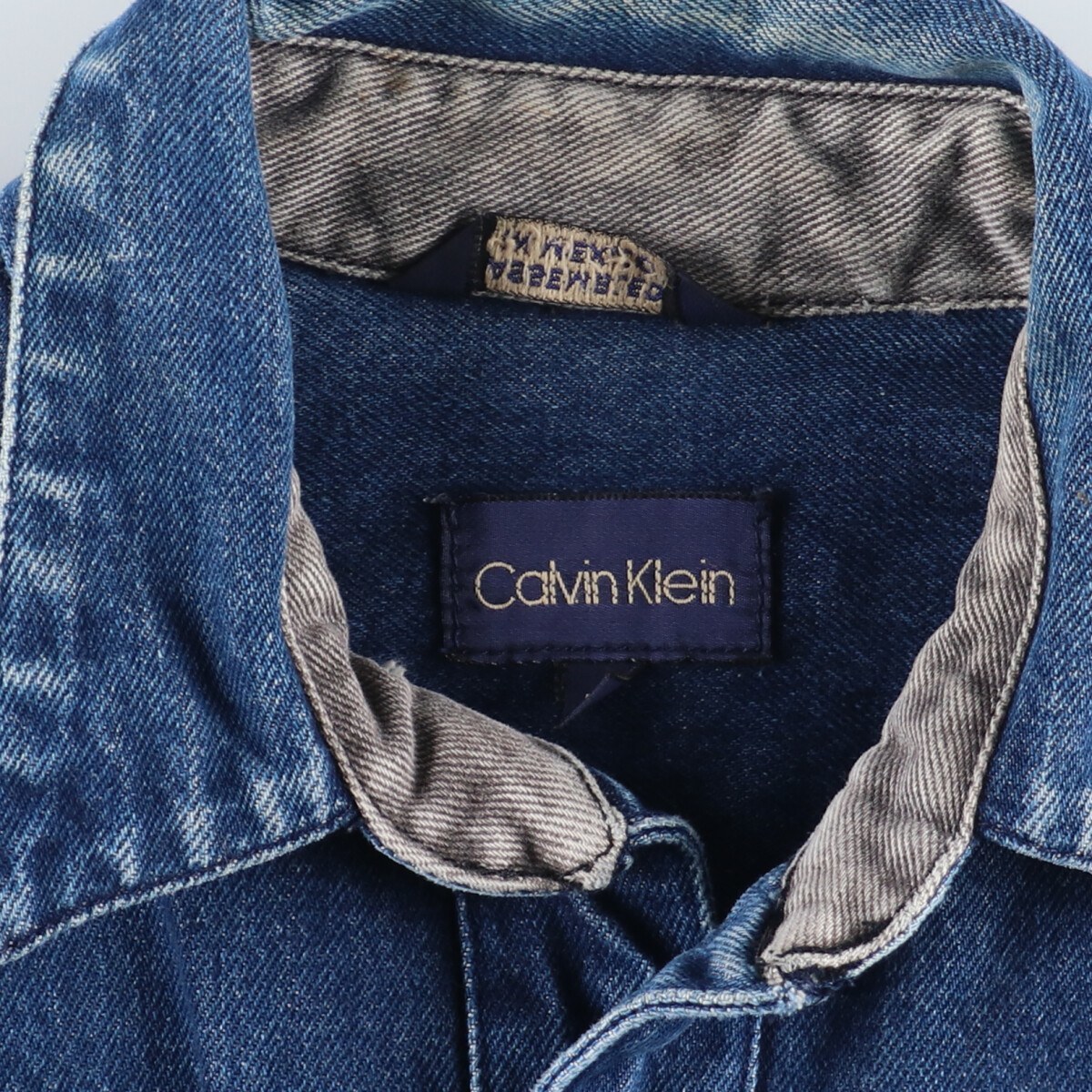 最旬ダウン klein Calvin カルバンクライン 古着 デニムジャケット