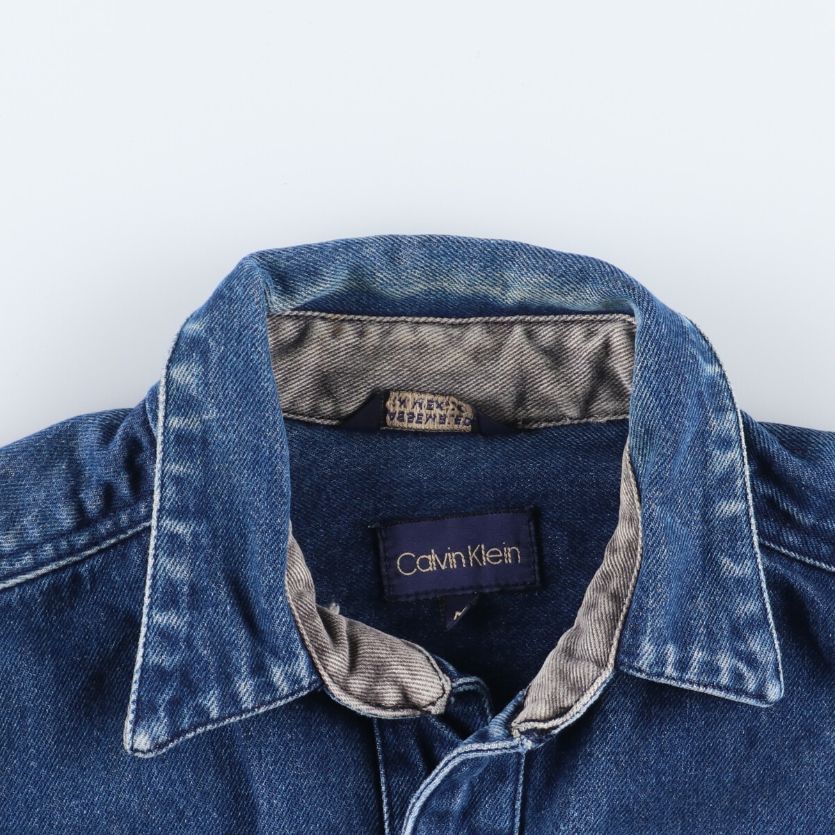 最旬ダウン klein Calvin カルバンクライン 古着 デニムジャケット