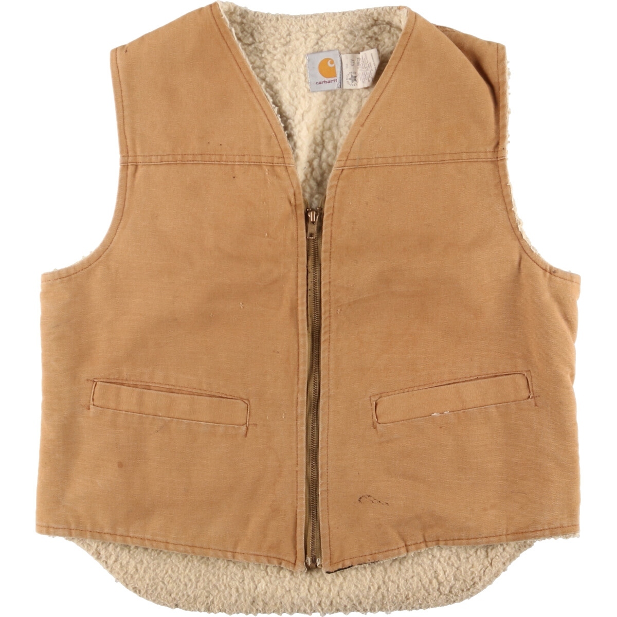売れ筋がひ! USA製 ダック地ベスト Carhartt カーハート 80~90年代