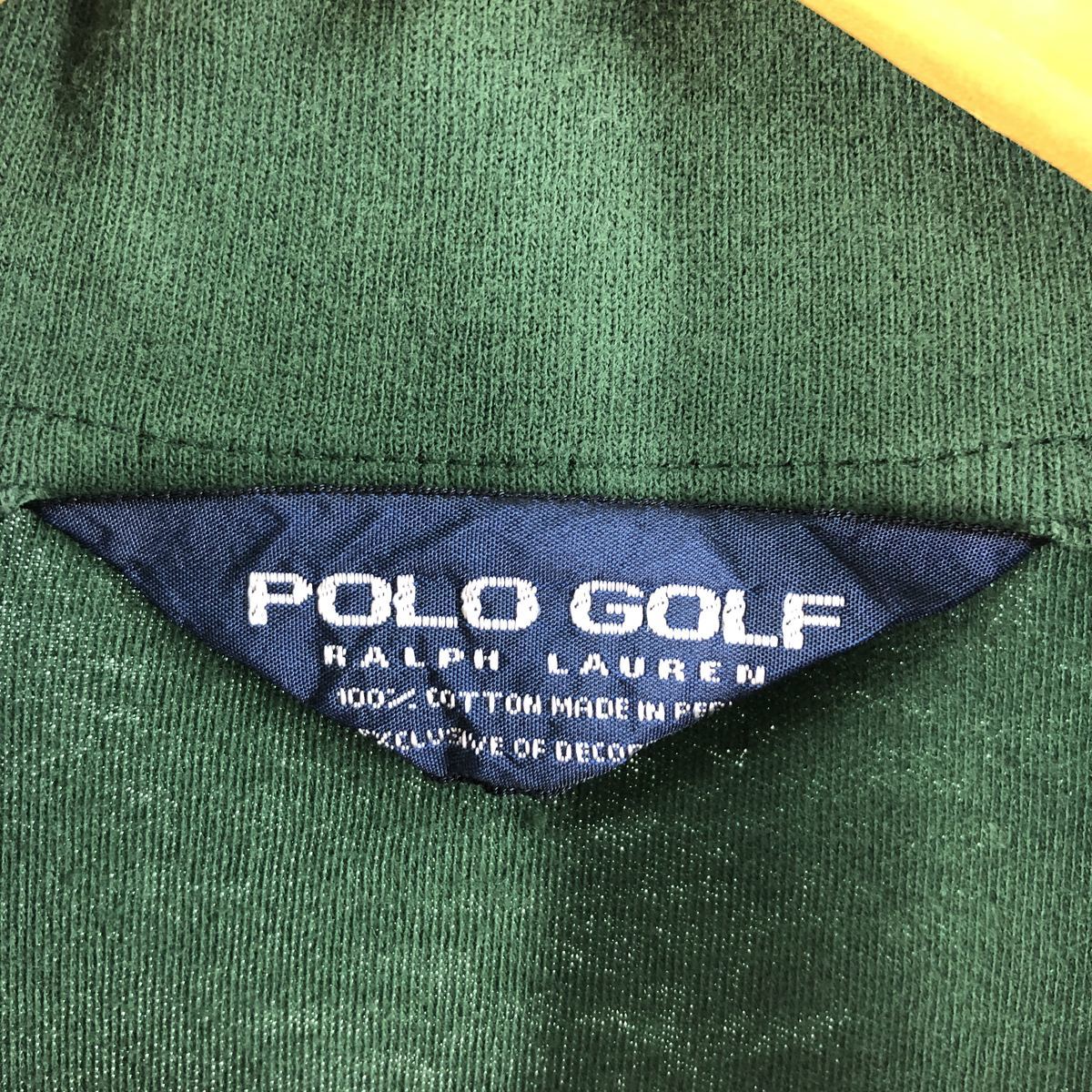 古着 ラルフローレン Ralph Lauren POLO GOLF ポロゴルフ 刺? ハーフジップスウェットシャツ トレーナー メンズXL /eaa374388_画像3