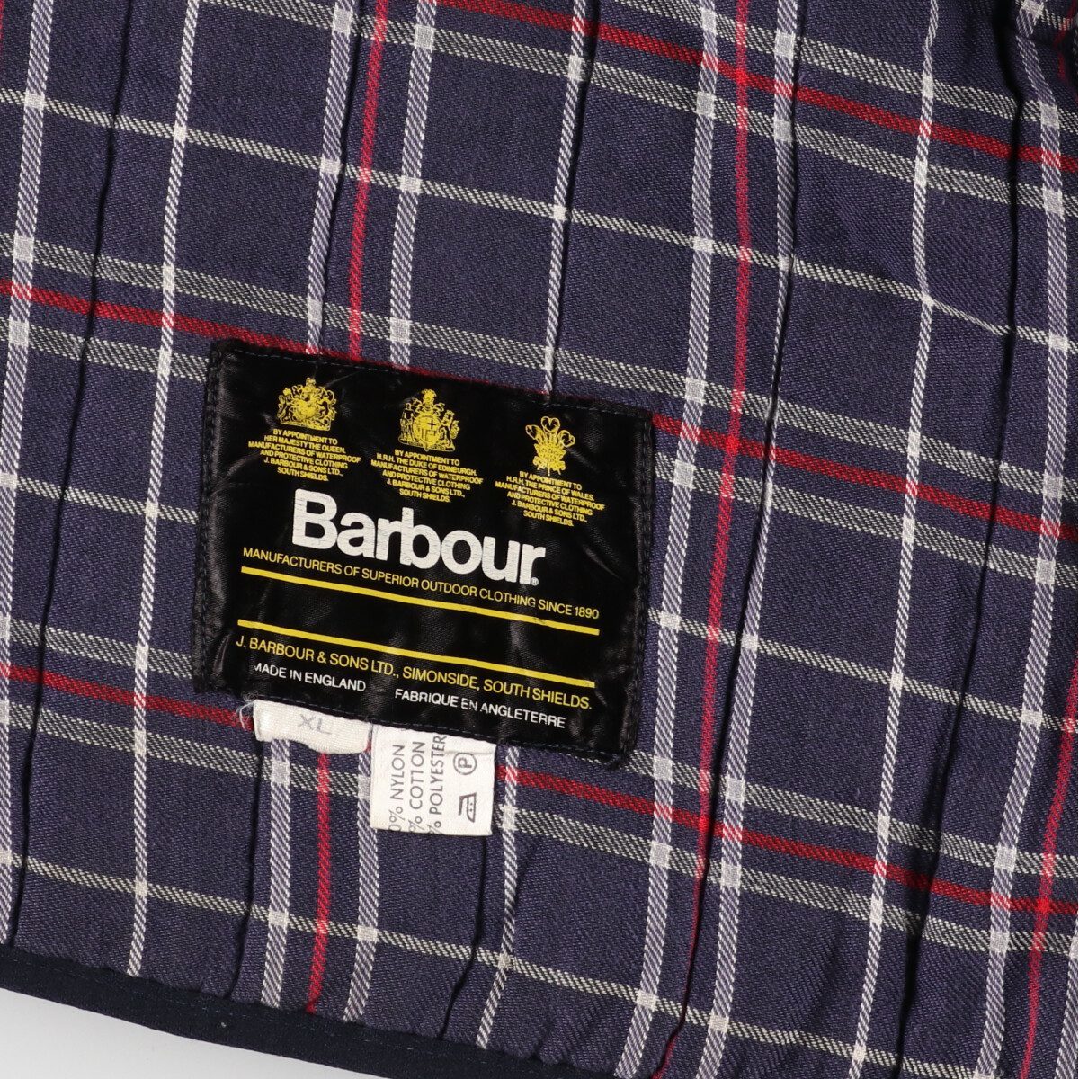 古着 90年代 バブアー Barbour キルティングベスト メンズXL ヴィンテージ /eaa372844_画像3