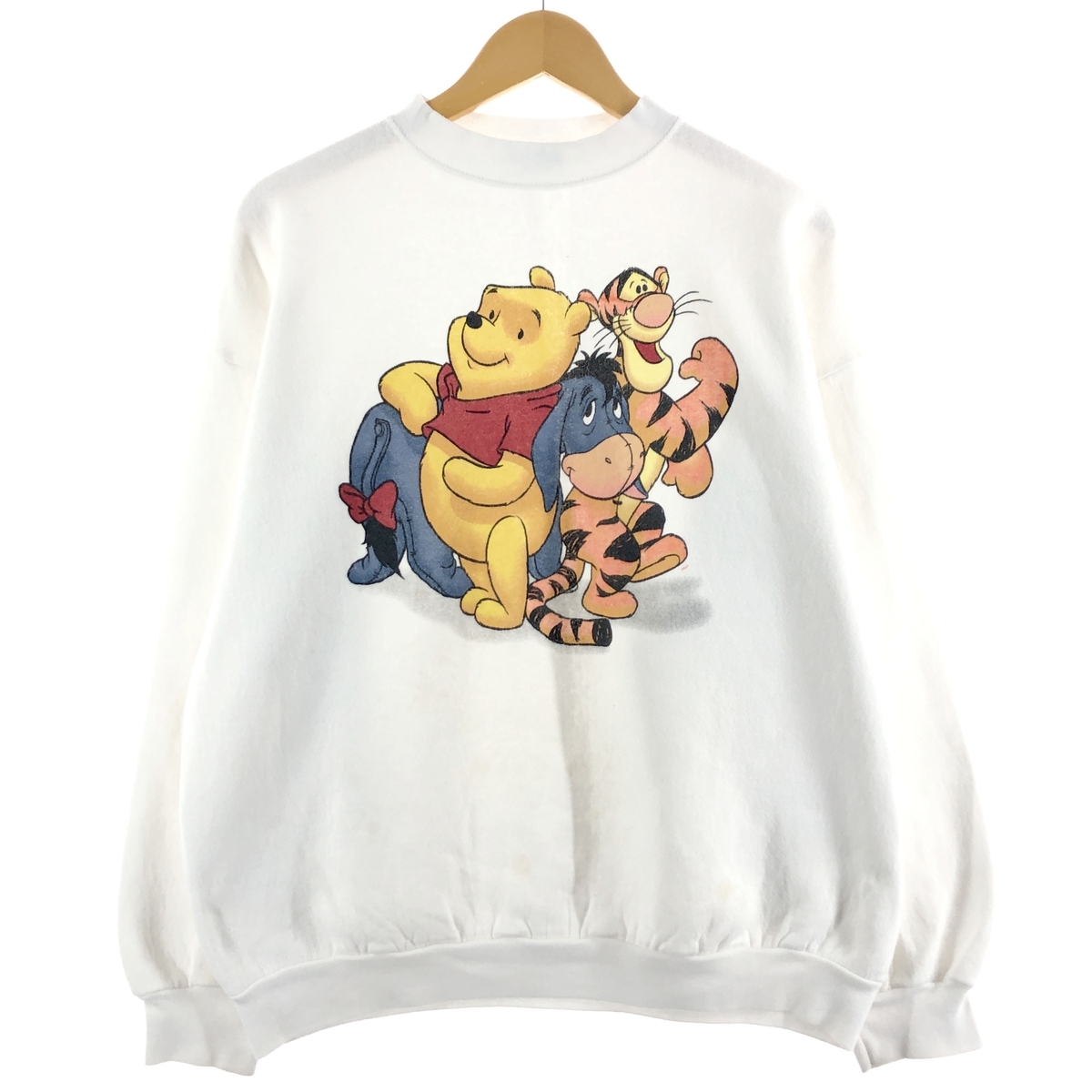 古着 Pooh くまのプーさん キャラクタースウェットシャツ トレーナー メンズXL /eaa375965