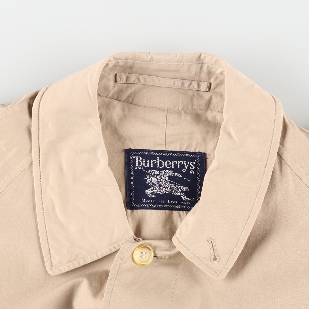 古着 バーバリー Burberry's コットン100% ステンカラーコート バルマカーンコート 英国製 メンズS /eaa374178_画像3