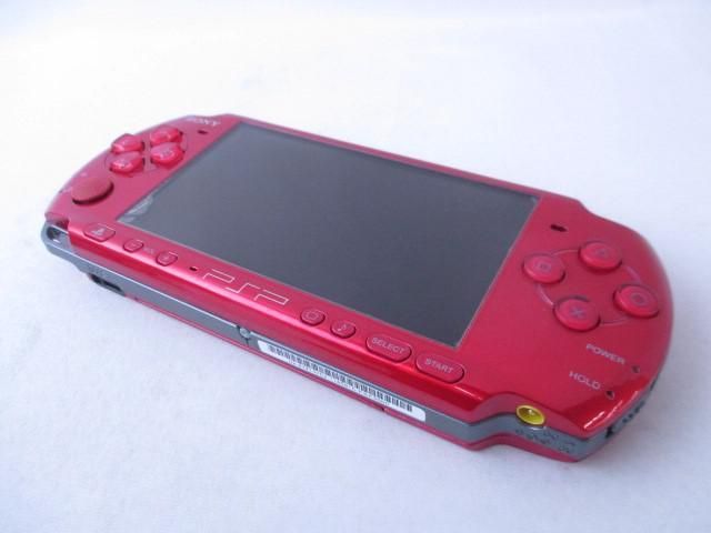 同梱可】中古品 ゲーム PSP 本体 PSP3000 レッド 動作品 充電器 ソフト