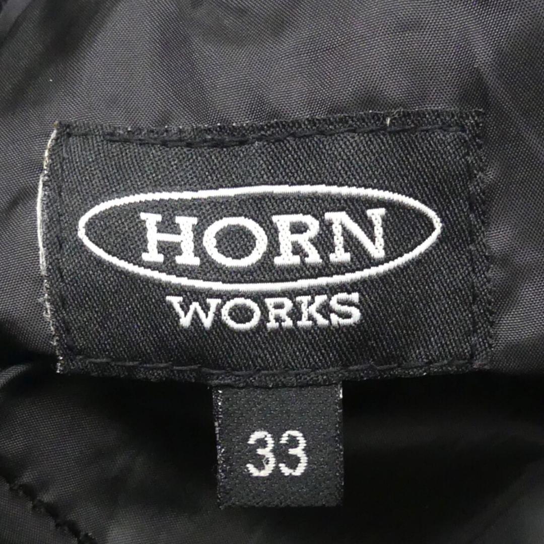 即決★HORN WORKS★W33 レザーパンツ ホーンワークス メンズ 黒 本革 ライダースパンツ 本皮 パンクロック ライディング ツーリング
