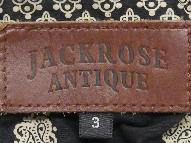 即決★JACKROSE ANTIQUE★メンズL レザーライダースジャケット ジャックローズアンティーク3 本革 シングル 本皮 パンクロック ツーリング_画像6