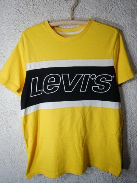 to6881　Levis　リーバイス　半袖　切り替え　ロゴ　デザイン　tシャツ　人気　送料格安_画像1