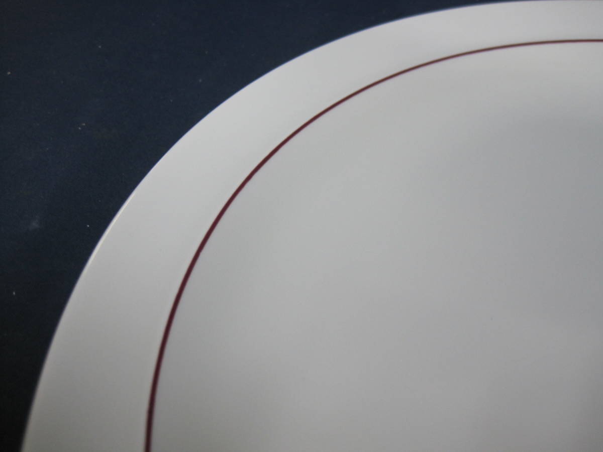 【D098】アラビア arabia HARLEKIN ハレキン プレート 大皿 直径約33㎝ レッドハット 赤_画像2