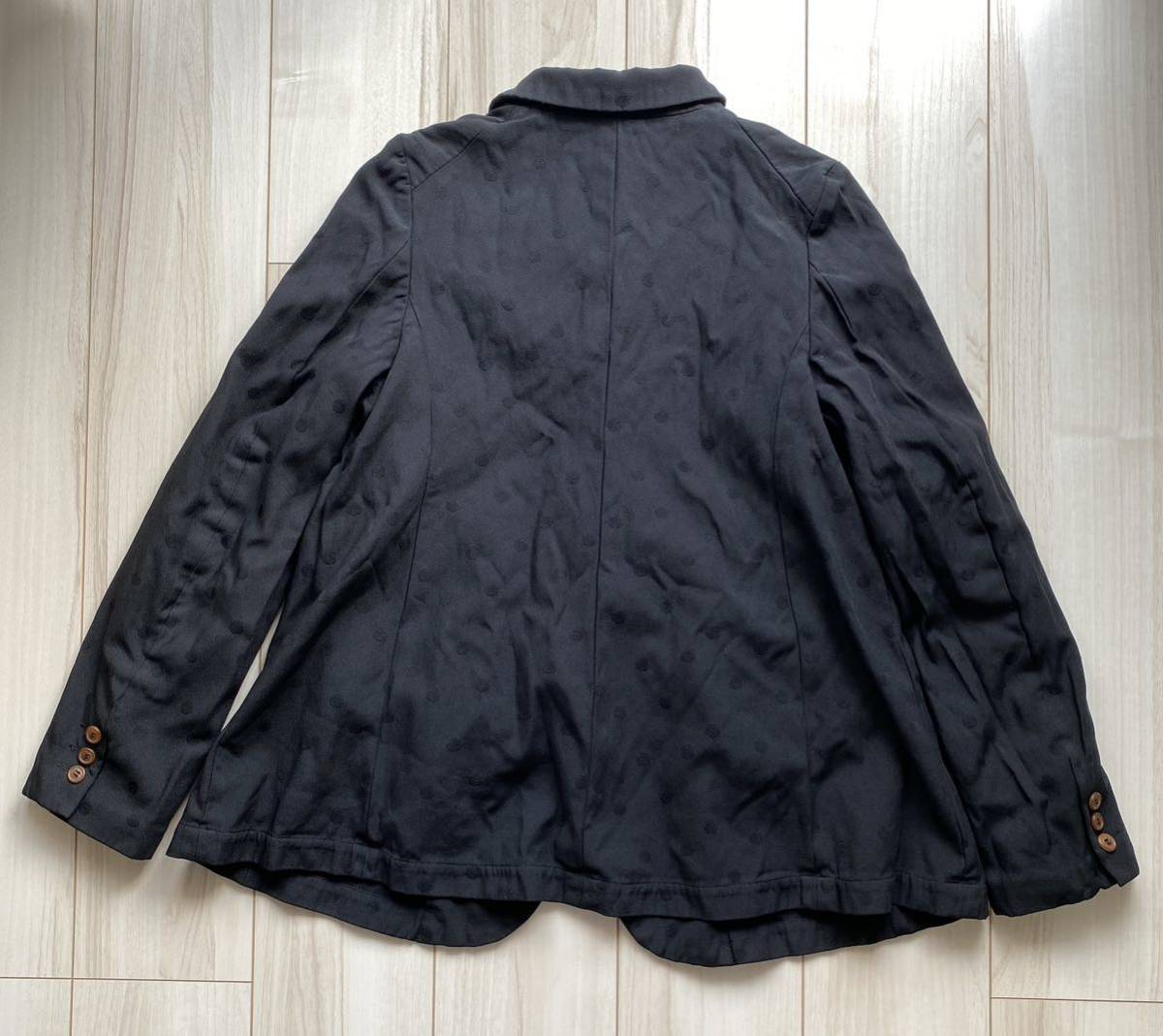 超大特価 COMME des GARCONS 水玉柄 ポリ縮絨 ジャケット