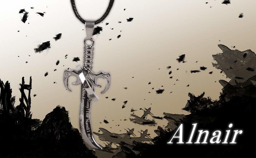 Alnair ブランド★新品★送料無料 剣×リング チタン鋼 メンズネックレス ファンタジー 風かっこいい 限定 アクセサリー 厳選 クールコーデ_画像3