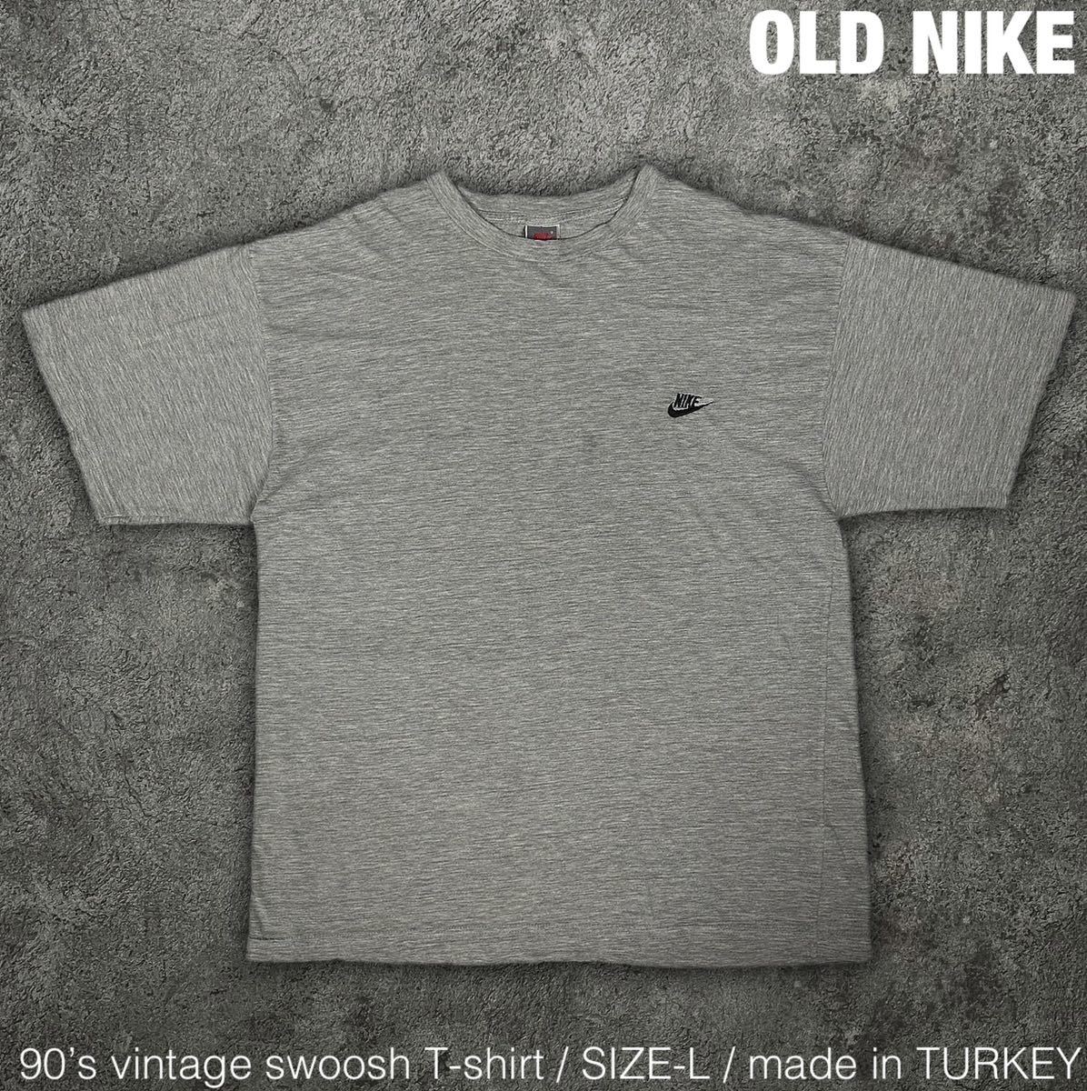 OLD NIKE 90s ビンテージ 銀タグ ロゴ刺繍 Tシャツ オールド ナイキ 00s Y2K_画像1