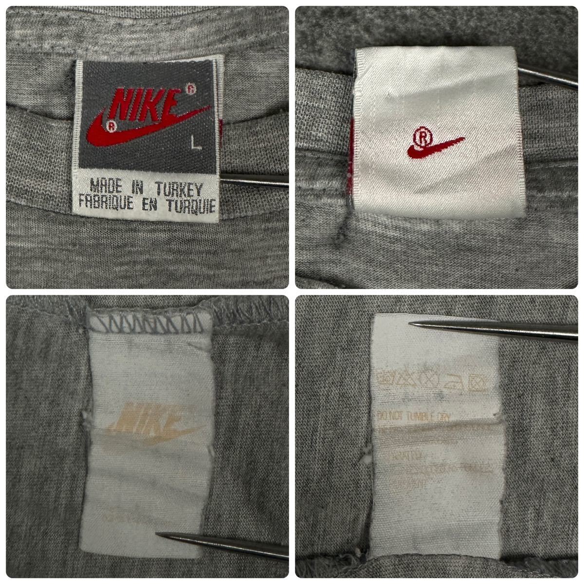 OLD NIKE 90s ビンテージ 銀タグ ロゴ刺繍 Tシャツ オールド ナイキ 00s Y2K_画像8